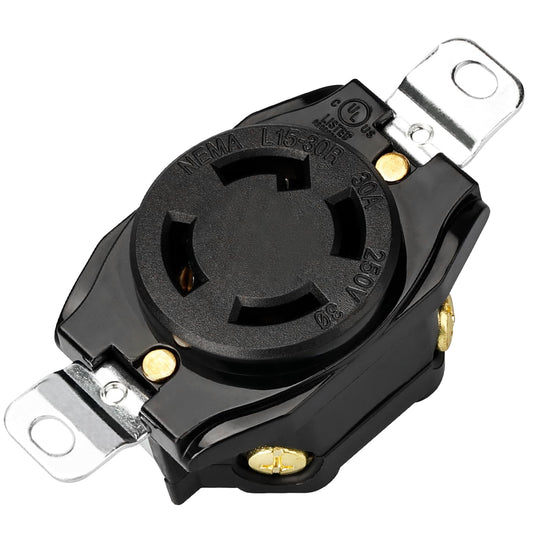 Prise encastrée verrouillable NEMA L15-30R 