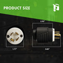 Tapón de bloqueo giratorio NEMA L16-20P 