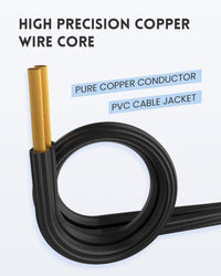 Lot de 3 rallonges électriques d'intérieur (3/6/10 pi), calibre 16 