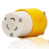 NEMA L5-20R Twist Lock Connector, 20A 125V Locking Female Connector, Industrial Grade 3-Prong Power Connector
