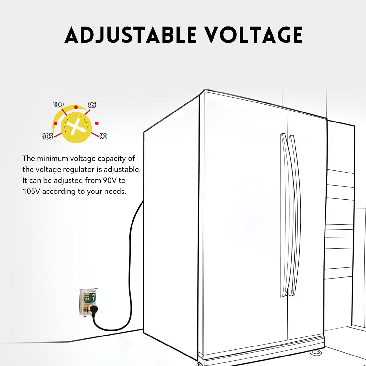 Parafoudre pour réfrigérateur, 1800 W, 120 V, 15 A 