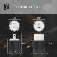 NEMA 1-15P & NEMA 1-15R Replacement Plug & Connector Set