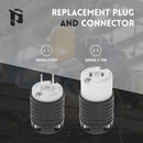 NEMA 1-15P & NEMA 1-15R Replacement Plug & Connector Set