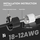 NEMA 1-15P & NEMA 1-15R Replacement Plug & Connector Set