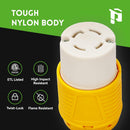 NEMA L14-30R Twist Lock Connector, 30A 125/250V Locking Female Connector, 4-Prong Heavy-Duty Generator Power Connector