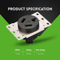 NEMA 10-30R Receptacle Outlet
