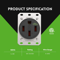NEMA 14-50R Receptacle Outlet