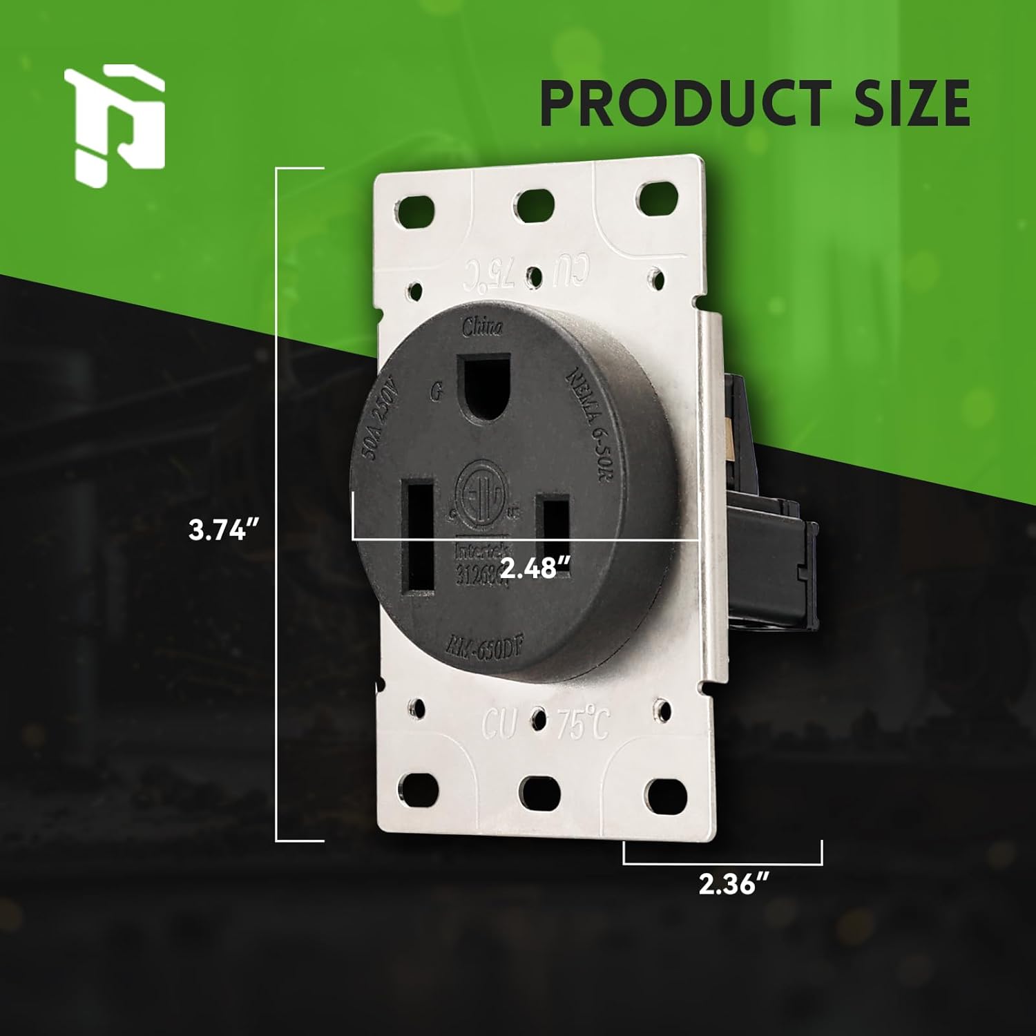 NEMA 6-50R Receptacle Outlet