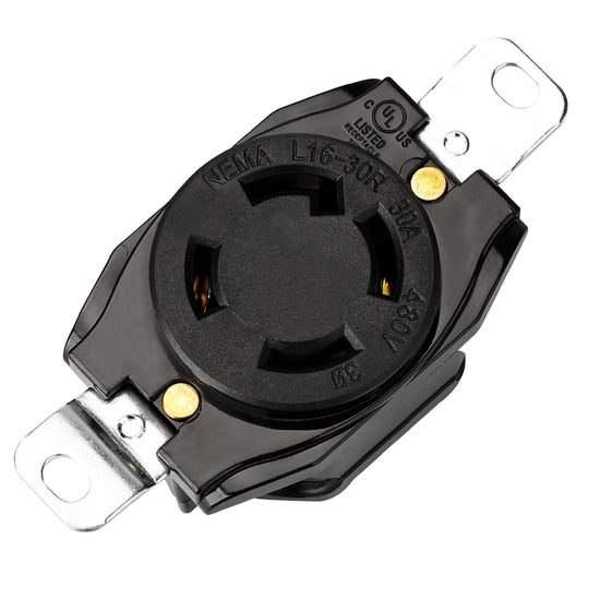 Prise encastrée verrouillable NEMA L6-30R