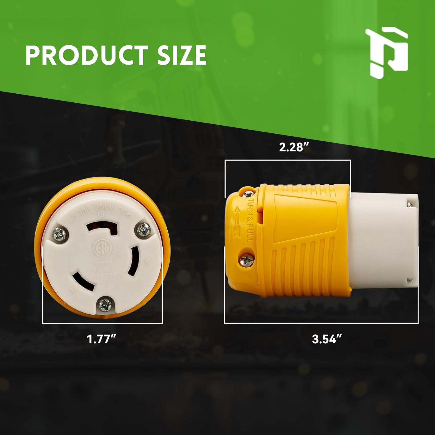 NEMA L6-30C Twist Lock Connector