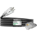 outdoor extension cord 12awg black waterproof