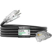 outdoor extension cord 12awg black waterproof