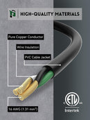1 to 3 Splitter Outdoor Extension Cord, 16 Gauge