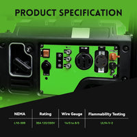 Receptáculo de bloqueo de montaje empotrado NEMA L10-30R 