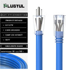 12AWG All-Weather Outdoor Extension Cord, Heavy Duty SJTW Waterproof Power Cable, ETL Listed, 125V 15A 3-Prong Grounded Extension Cord for Jobsite, Generator, Power Tools & Outdoor Use