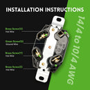 NEMA L15-20R Flush Mounting Locking Receptacle