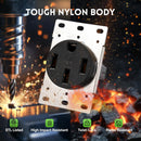 NEMA 14-50R Receptacle Outlet with Square Cover Plate