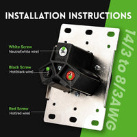 NEMA 10-30R Receptacle Outlet