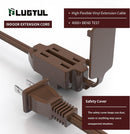 16AWG Indoor Extension Cord, 2-Prong Power Cord, ETL Listed, 125V 13A Extension Cable for Home, Office & Appliances