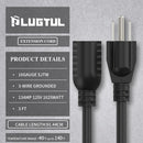 Rallonge de 90 cm (3 pi), paquet de 1/2/4 pièces, calibre 16 