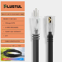 outdoor extension cord 12awg black waterproof