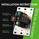 NEMA 14-50R Receptacle Outlet with Square Cover Plate