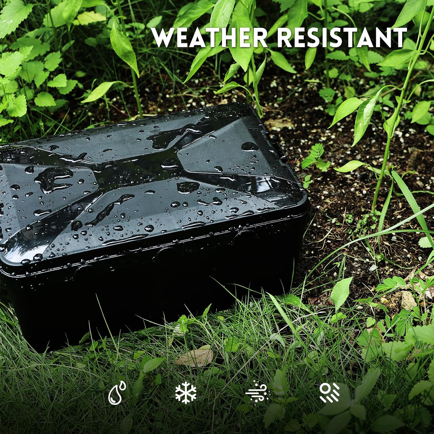 Caja eléctrica para exteriores, paquete de 4 