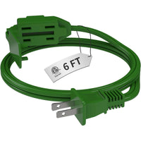 16AWG Indoor Extension Cord, 2-Prong Power Cord, ETL Listed, 125V 13A Extension Cable for Home, Office & Appliances