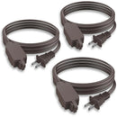 Lot de 3 rallonges électriques d'intérieur (3/6/10 pi), calibre 16 