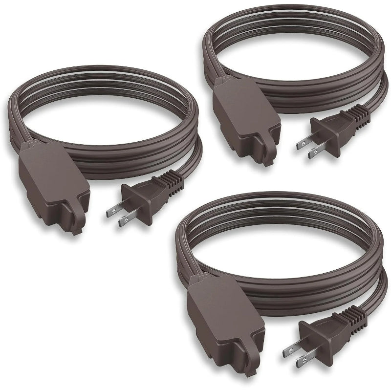 Lot de 3 rallonges électriques d'intérieur (3/6/10 pi), calibre 16 
