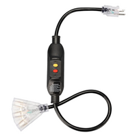 3 Outlet GFCI Extension Cord, 12 Gauge, 3FT