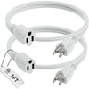 1FT Extension Cord, 16 Gauge, 2Pack/4Pack
