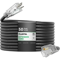 outdoor extension cord 12awg black waterproof