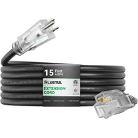 outdoor extension cord 12awg black waterproof