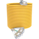 3 Outlets Outdoor Extension Cord with Lighted end, 12 Gauge