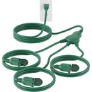 1 to 3 Splitter Outdoor Extension Cord, 16 Gauge