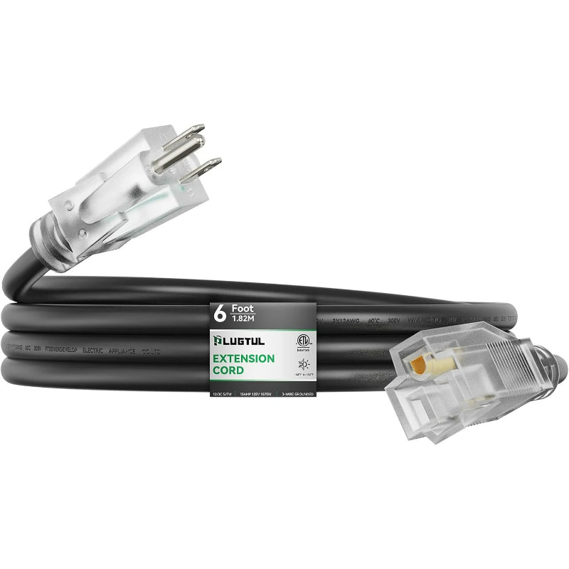 outdoor extension cord 12awg black waterproof