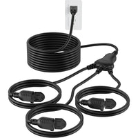 1 to 3 Splitter Outdoor Extension Cord, 16 Gauge
