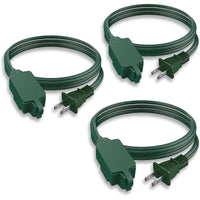 Lot de 3 rallonges électriques d'intérieur (3/6/10 pi), calibre 16 